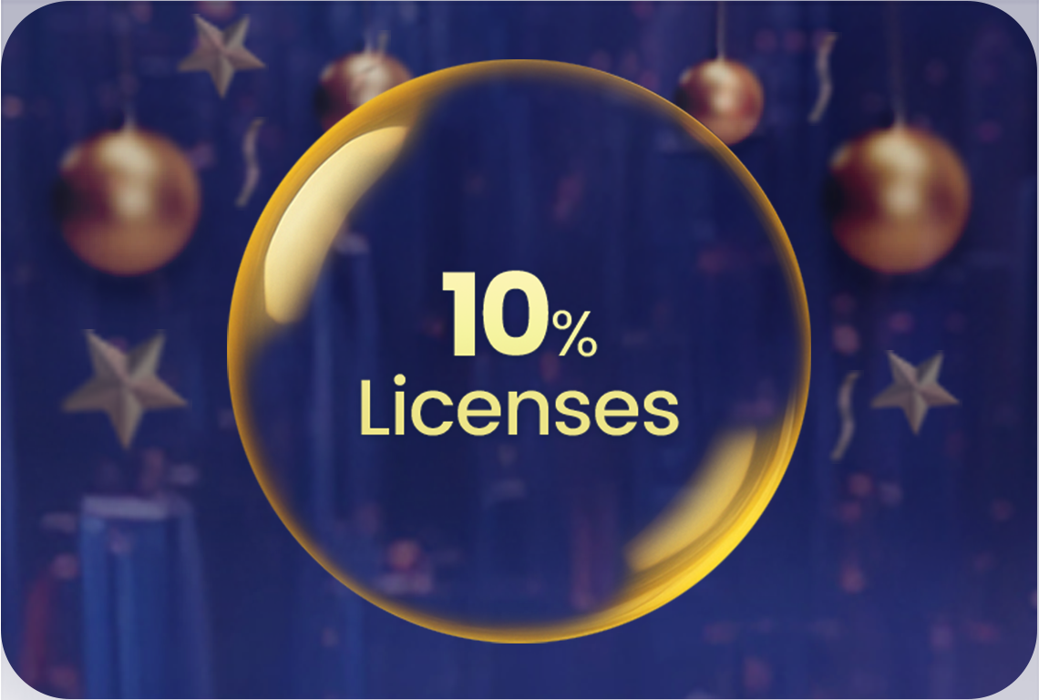 -10% off licenses in addition to a fixed 20% Partner discounts